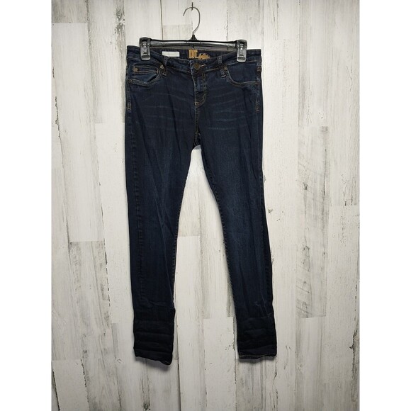 KUT From The Kloth Viv Toothpick Skinny Jeans Womens 4 Blue Dark Wash Denim - Picture 1 of 9